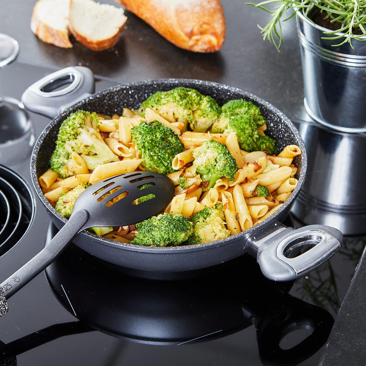 STONELINE® Gourmundo Made in Germany Servierpfanne 24 cm, auch für öl- und fettfreies Braten, Kratzf