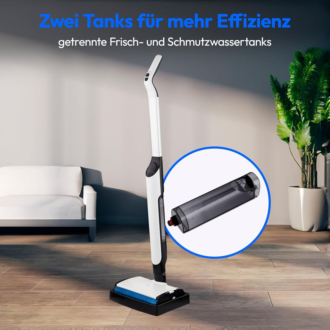 MEDION Bodenwischer elektrisch H09 (elektrischer Wischmopp & Bodenreiniger, kabellose Bodenreinigung
