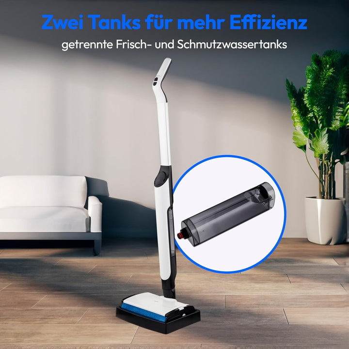 MEDION Bodenwischer elektrisch H09 (elektrischer Wischmopp & Bodenreiniger, kabellose Bodenreinigung