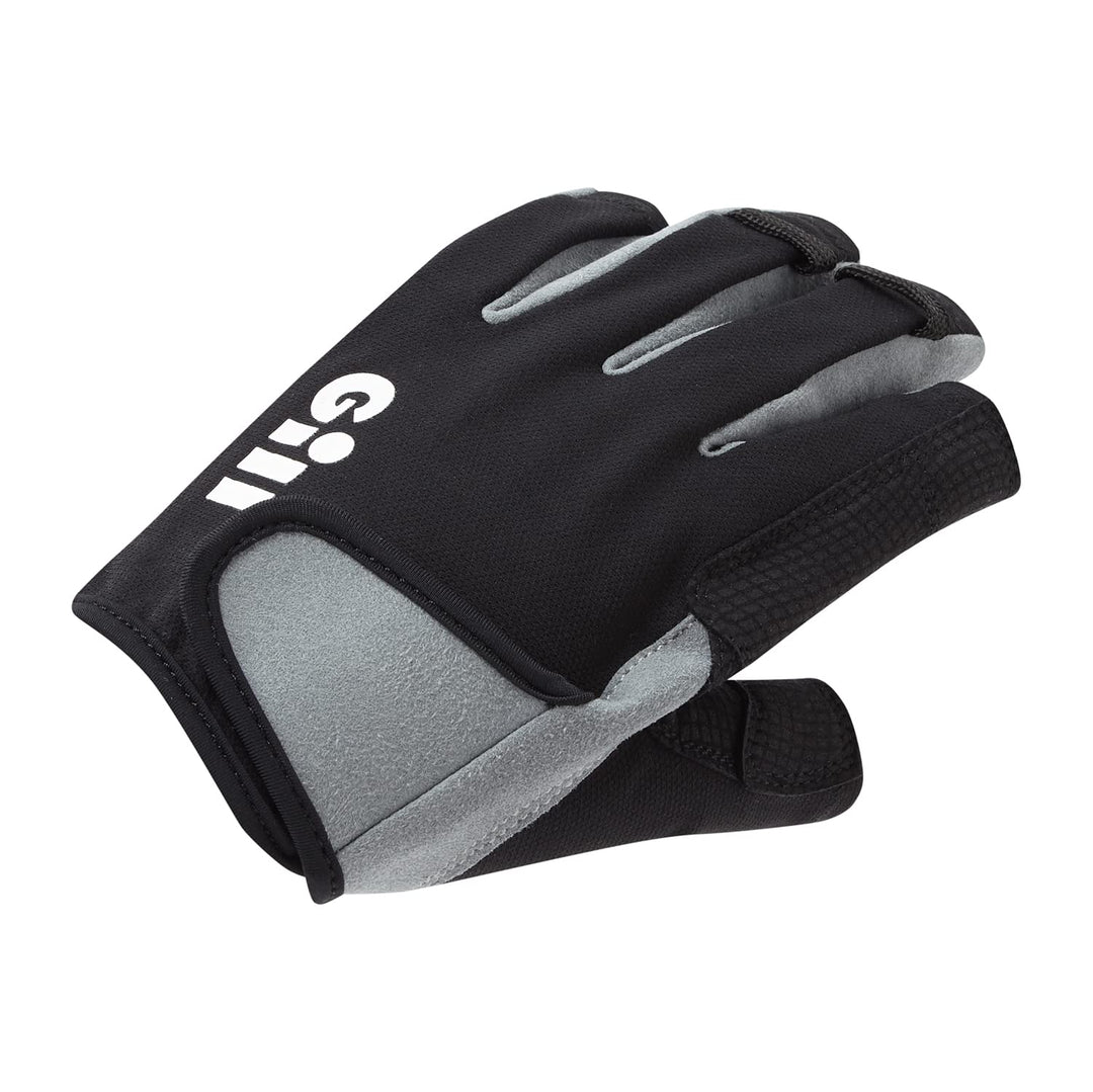 Gill Junior Deckhand Short Finger Sailing Gloves 2022 - Black Child, Child