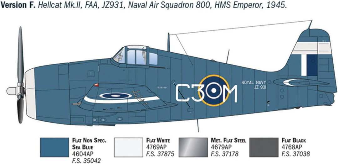 Italeri 91213 1:72 Grumman Hellcat F6 F-3 - Modellbau, Bausatz, Standmodellbau, Basteln, Hobby, Kleb