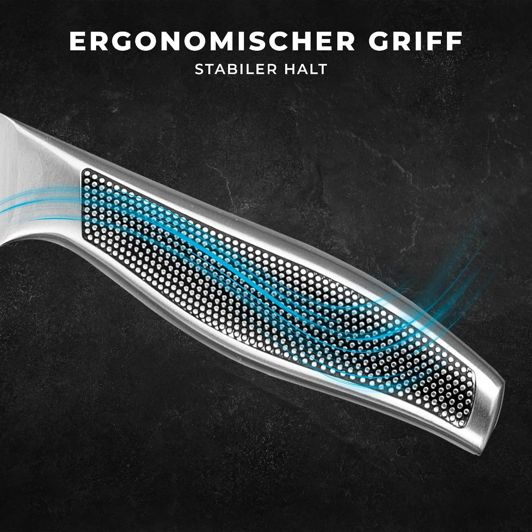 KARL HAUSMANN Messer Set ohne Block - 5 Teilig - Küchenmesser Set aus Edelstahl X30Cr13 - Kochmesser