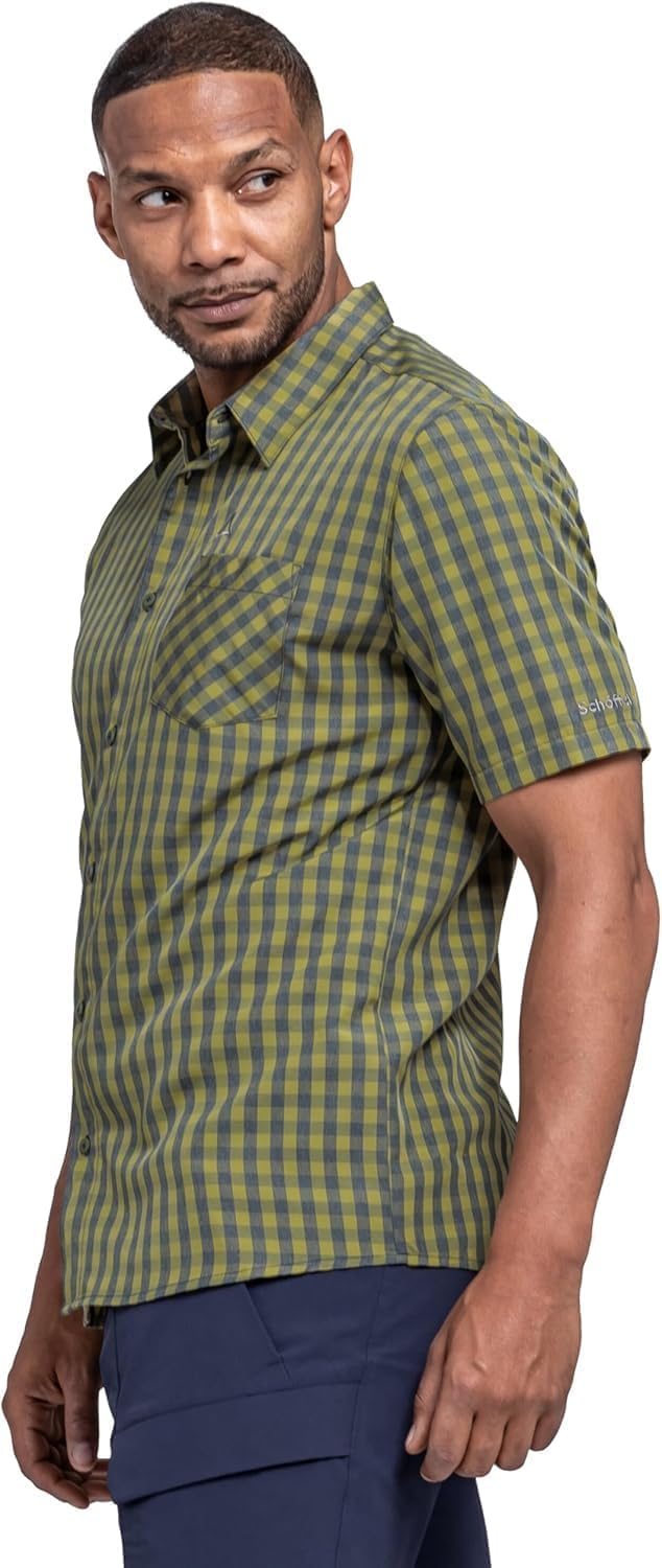 Schöffel Herren CIRC Shirt Style Dalfoss MNS, kreislauffähiges Kurzarm Hemd, nachhaltiges Wandershir