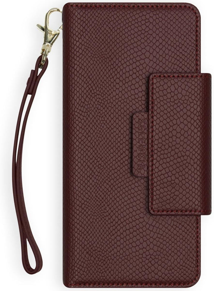 SELENCIA kompatibel mit iPhone 13 Pro Hülle – Llyr 2-in-1 Handytasche Schlangenleder-Optik – Handyhü