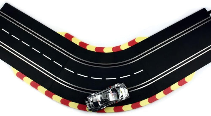Overdrive-Racing Curbs für Carrera 124 132 EVO '2 Meter Rot-Gelb' Randstreifen Randsteine Slotcar Bo
