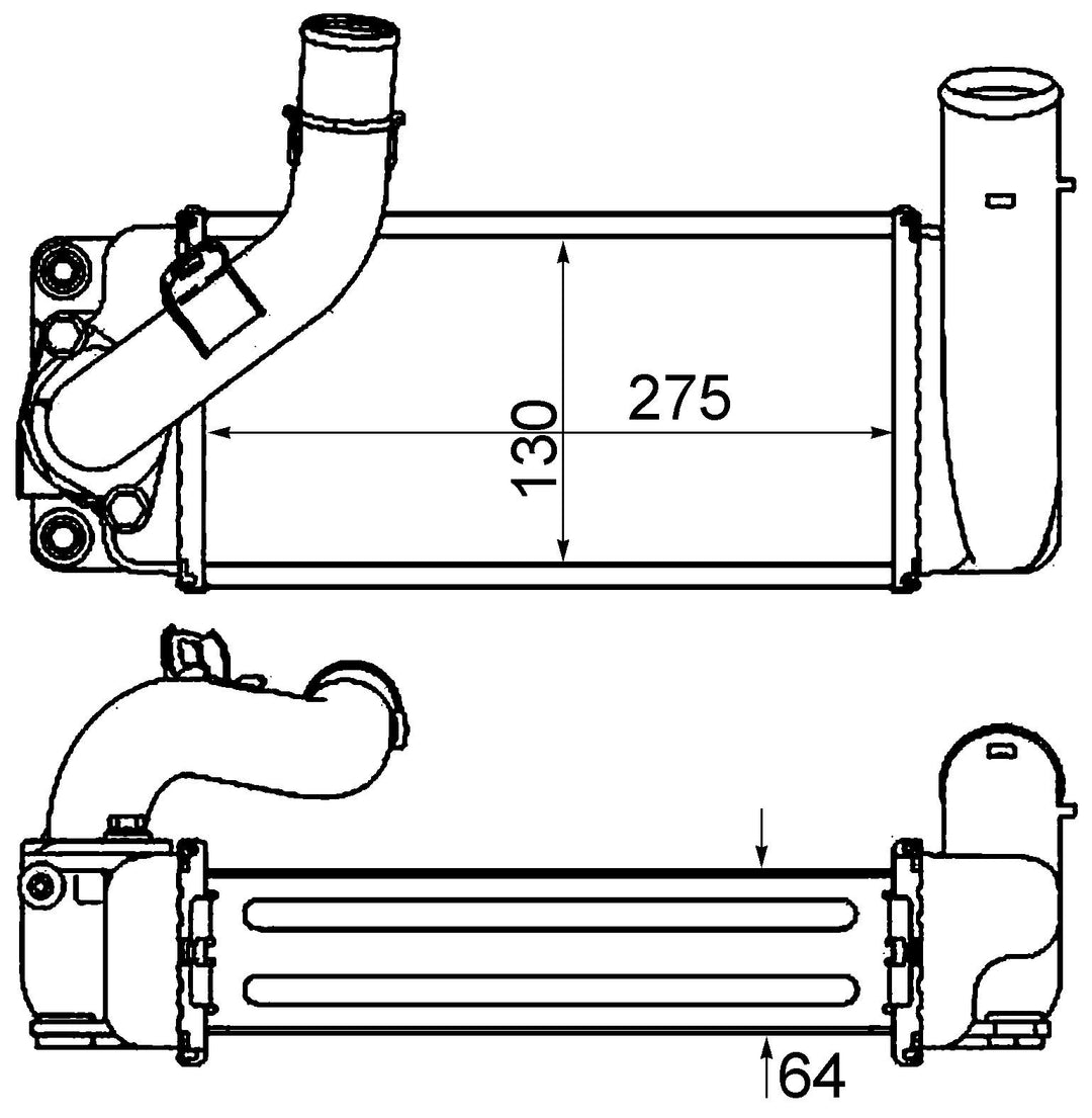 MAHLE CI 461 000P Ladeluftkühler BEHR PREMIUM LINE