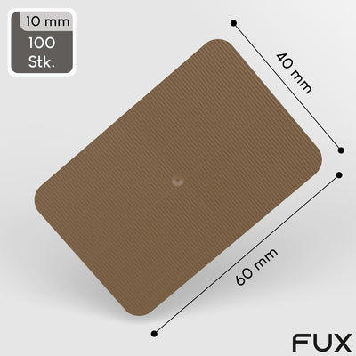 100 Stück Abstandshalter, Unterlegplatten Kunststoff, 60mmx40mmx1,5mm-20mm, Verglasungsklötze, Dista