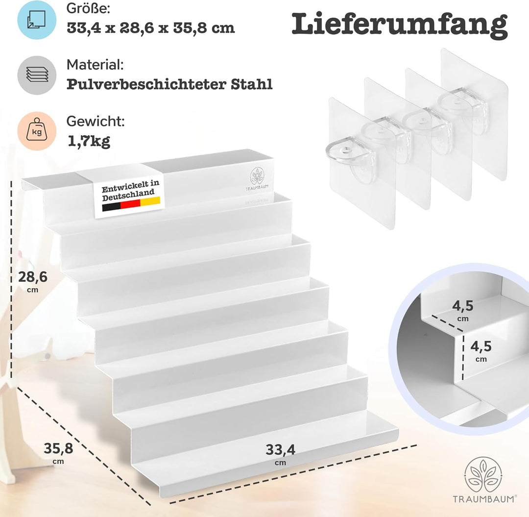 Tonie Regal als Einsatz für IKEA KALLAX | vollständig magnetisches Toniebox Regal für mehr als 50 Fi