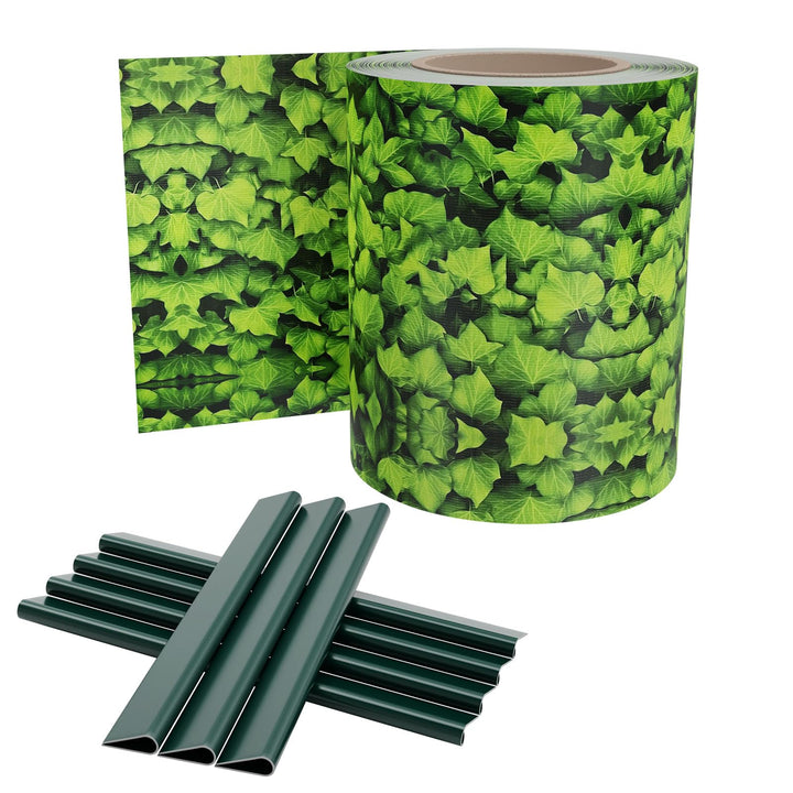 UISEBRT PVC Sichtschutzstreifen für Doppelstabmatten,35 m x 19 cm Doppelstabmattenzaun,Blickdichte Z