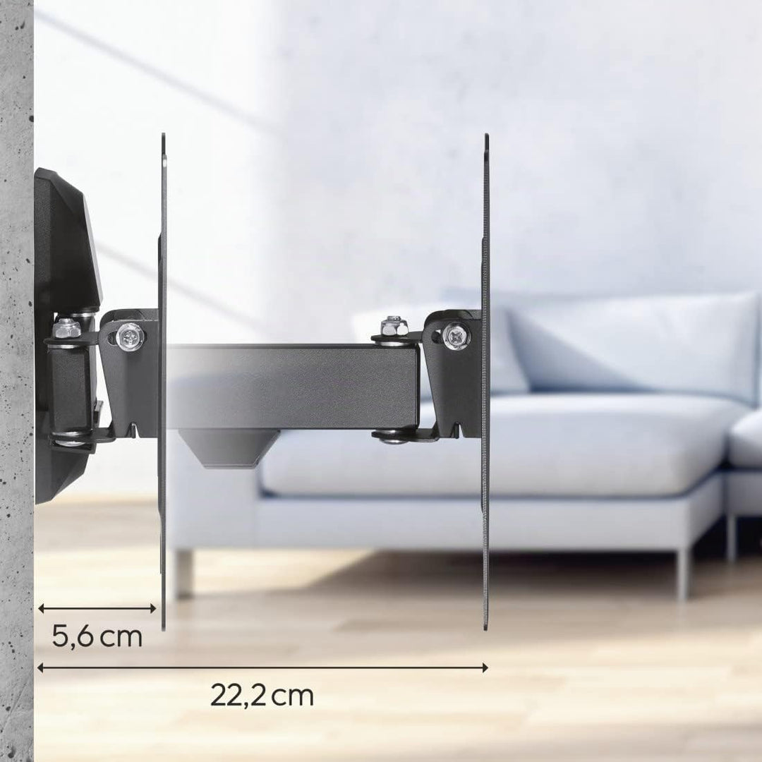 Hama TV Wandhalterung Schwenkbar, Neigbar (19-48 Zoll TV Halterung für Fernseher bis zu 20 kg, max.
