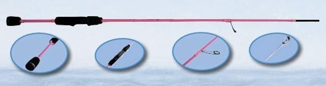 Castalia Strike Pink 1,95m 0,5-5g - Spinnrute zum Spinnangeln auf Forellen & Barsche, Ultra Light Ru