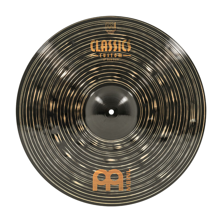 Meinl Classics Custom Dark 19 Zoll Crash (Video) Schlagzeug Becken (48,26cm) B12 Bronze, Dunkles Fin