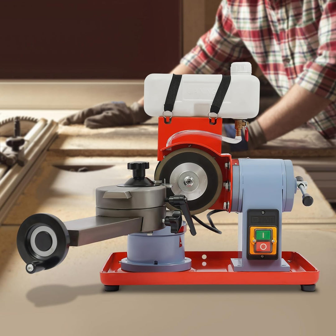 250W Schärfmaschine, 2800 RPM Sägeblatt Kreissägeblatt Einstellbarer Schärfgerät für Schleifen Legie