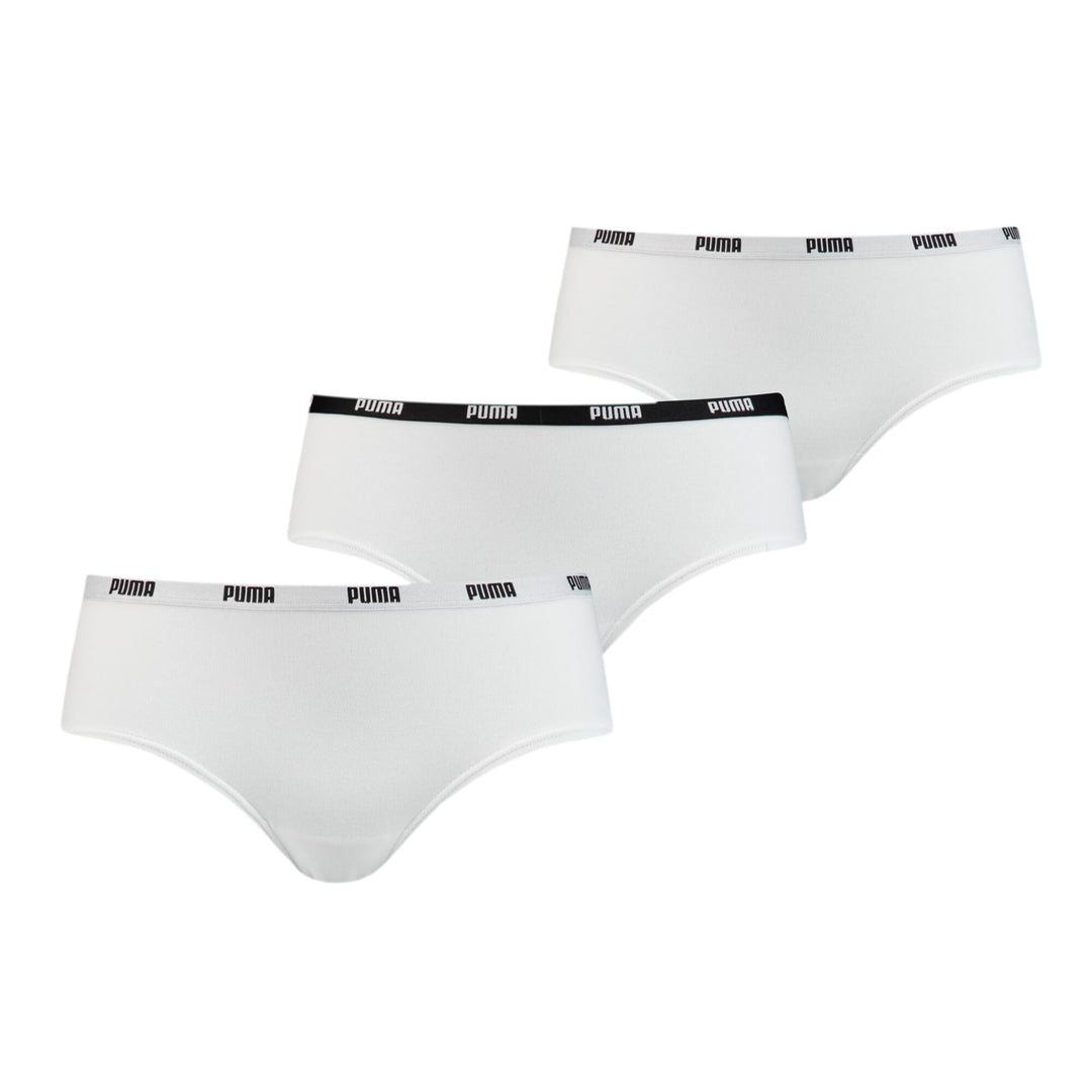 PUMA Damen Hipster Höschen (3er Pack) XS Weiss, XS Weiss