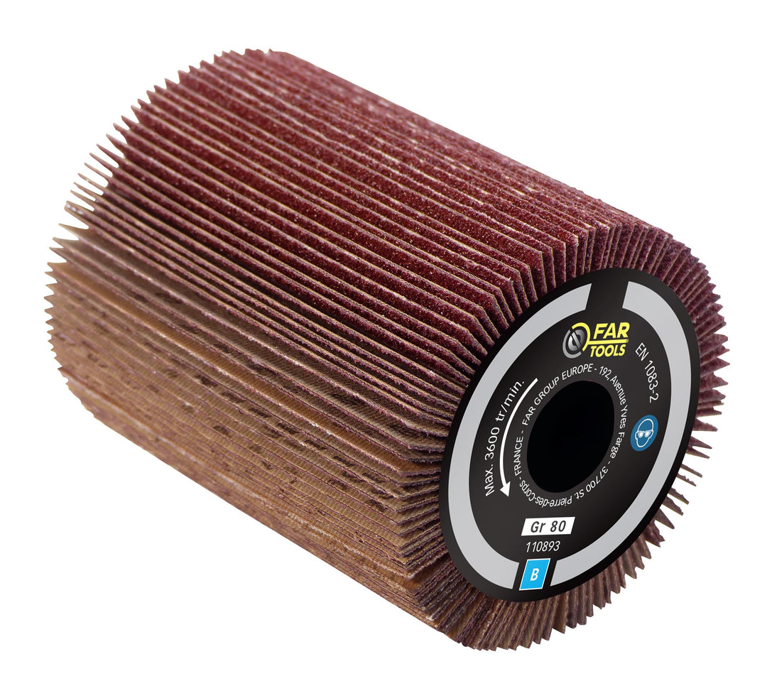 Fartools A Abrasive Flap Brush, Orange, Abrasive Flap Brush