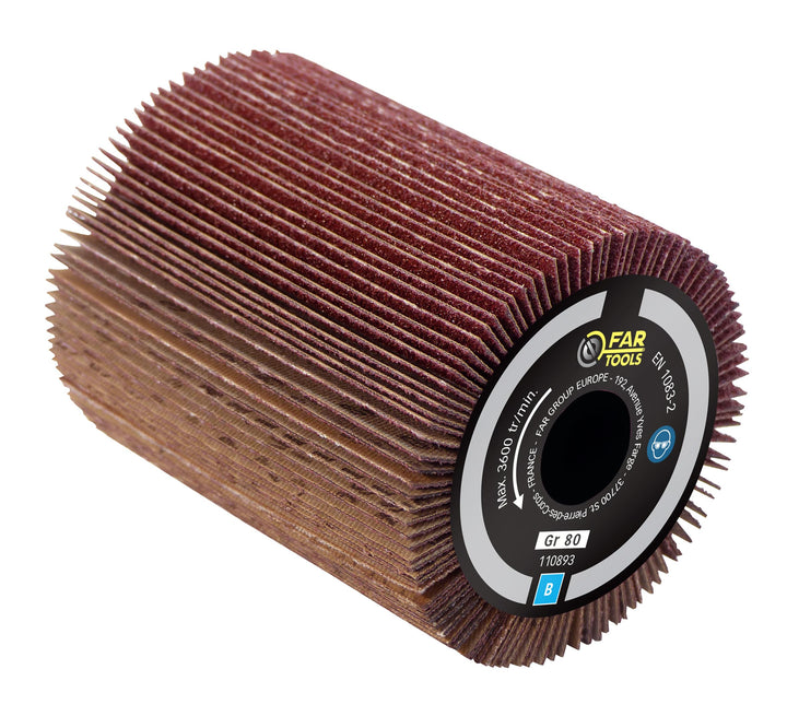 Fartools A Abrasive Flap Brush, Orange, Abrasive Flap Brush