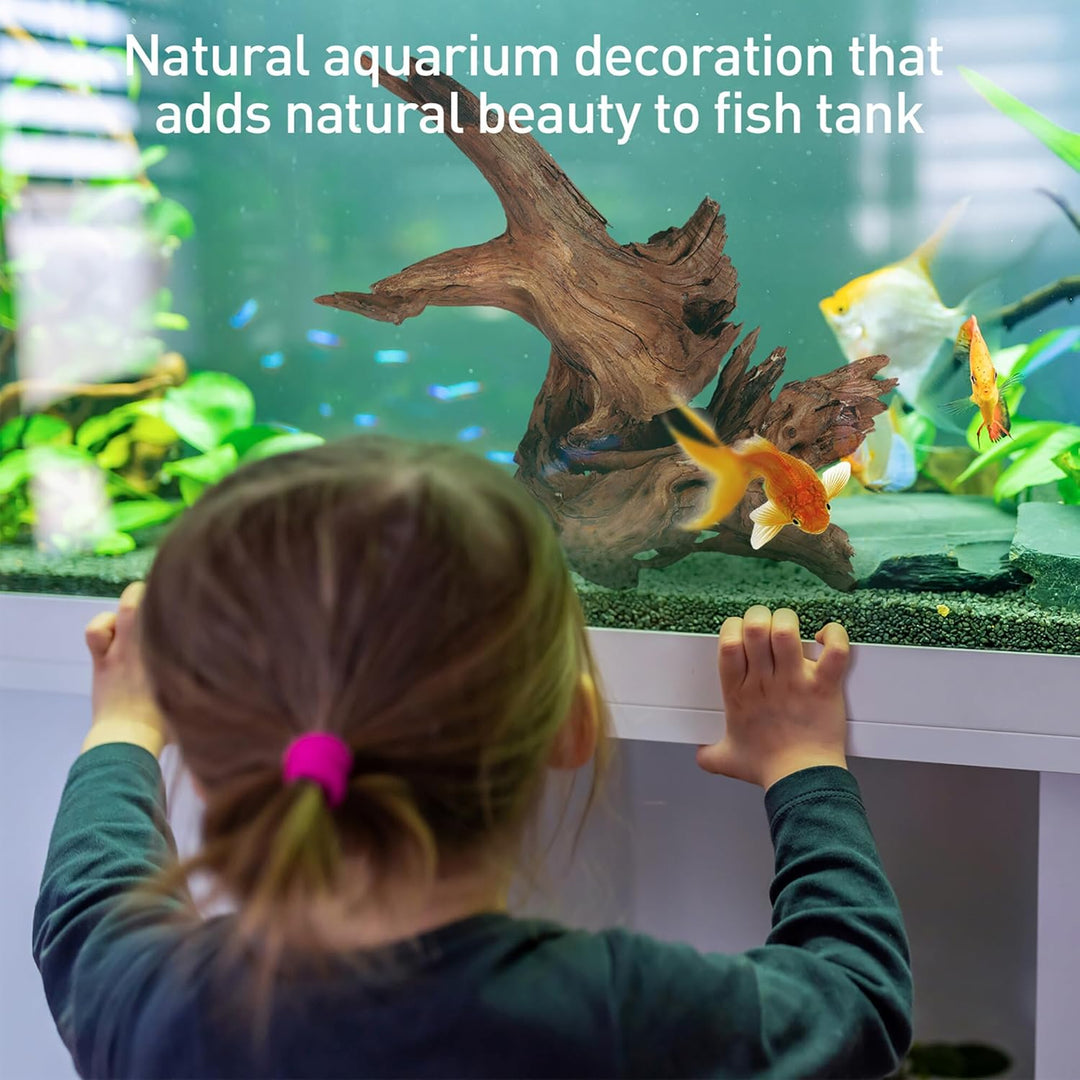 WDEFUN Natürliches Treibholz für Aquarium-Dekoration, 3-teilig, 17,8 - 27,9 cm, grosses Treibholz fü
