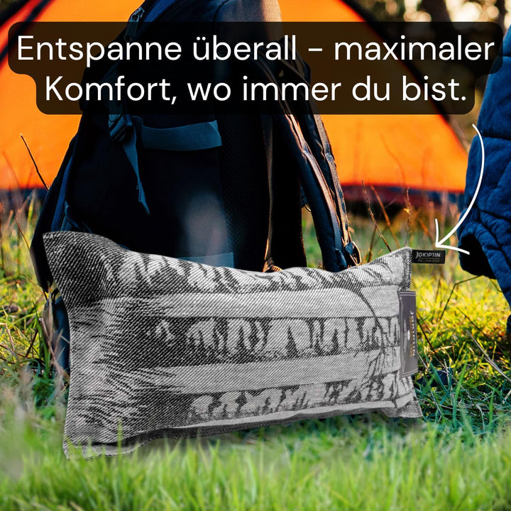 Jokipiin Premium Saunakissen 40 x 22 cm | 100% Made in Finland | ReisekissenLeinen Baumwolle