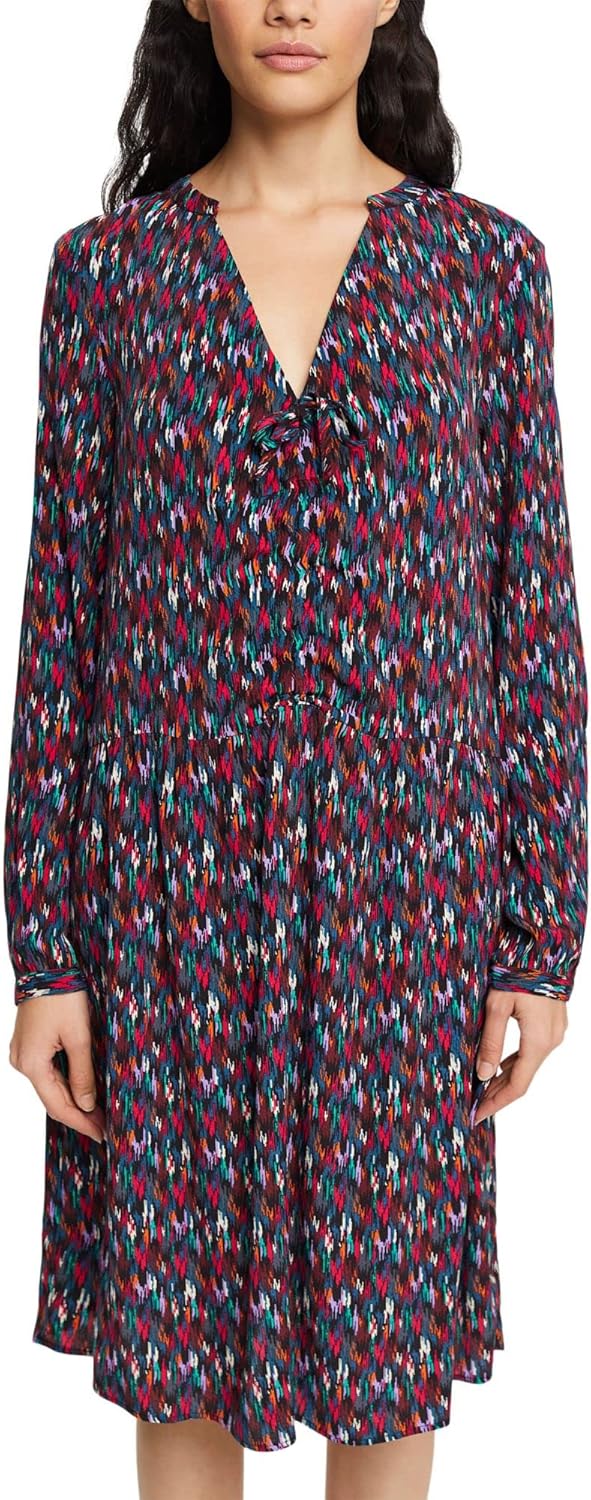 ESPRIT Damen 112ee1e309 Kleid 34 003/Black 3, 34 003/Black 3