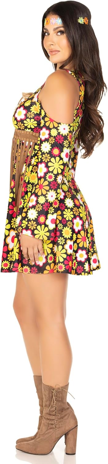 LEG AVENUE Damen starflower hippie Kost me, Mehrfarbig, Grösse: S (EUR 36), Grösse: S (EUR 36)