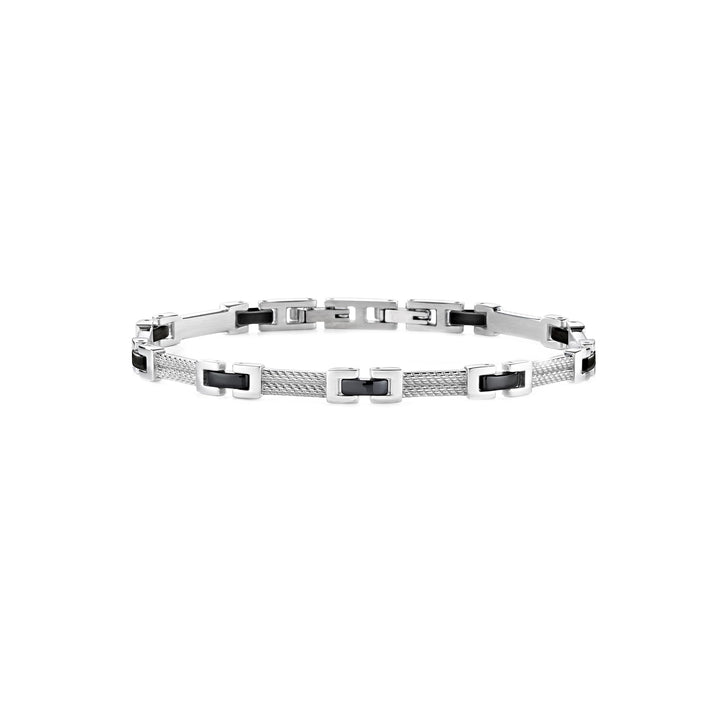 Morellato Herrenarmband, CROSS Kollektion, aus Edelstahl, Schwarz-PVD - SKR36, Schwarz