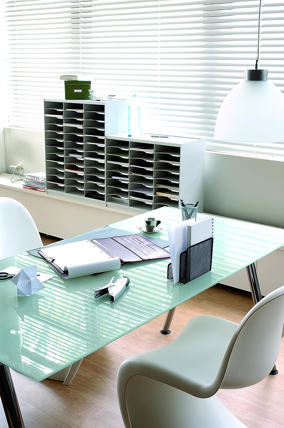 Paperflow Master Literature Organizer, 24 Fächer, grau (802.02) 24 Compartment Grau, 24 Compartment
