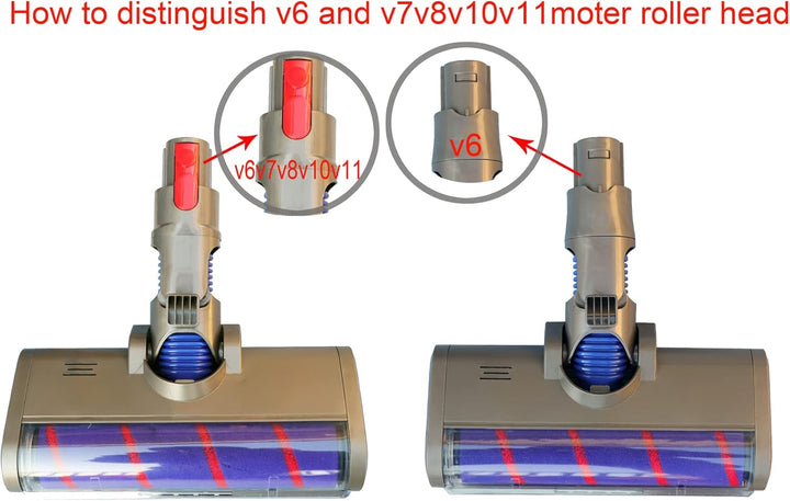 LRFDRESS Weiche Rollenbürste kompatibel mit Dyson V6 Animal/V6 Fluffy/DC58/DC59/DC61/DC62/DC74, Wass
