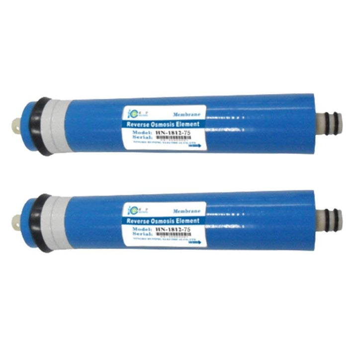 HUINING Umkehrosmosemembrangehäusesatz für Haushaltswasserfiltersystem (75GPD 2PCS) 2 x 75 GPD, 2 x