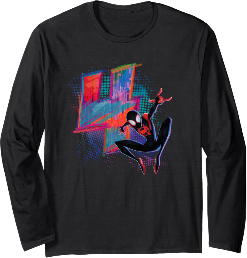 Marvel Spider-Man Miles Morales 4th Birthday Graphic Langarmshirt