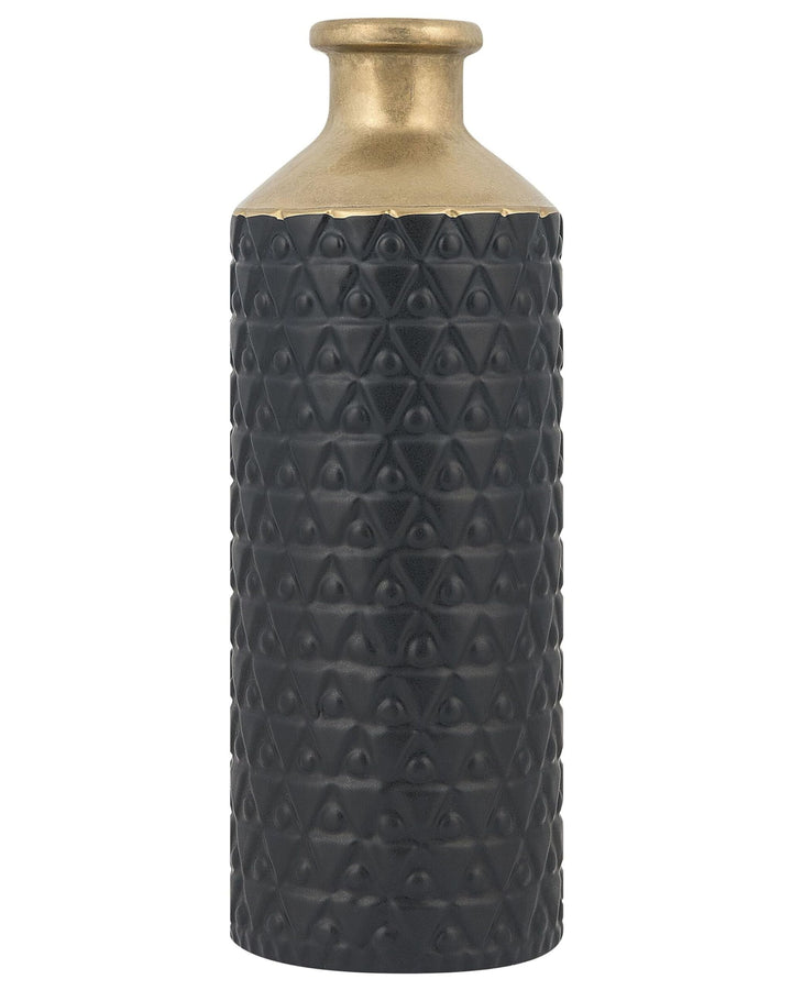 Hohe Vase im antiken Stil schwarz Arsin