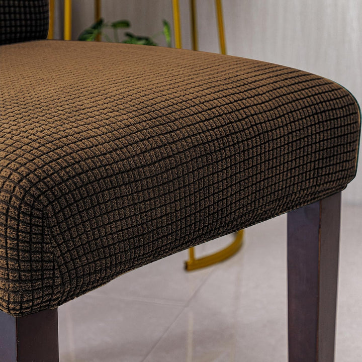 EBETA E Stuhlhussen 4 Stück, Elastische Stuhlbezug, Stretchhusse Stuhlüberzug Jacquard Hussen für Ho