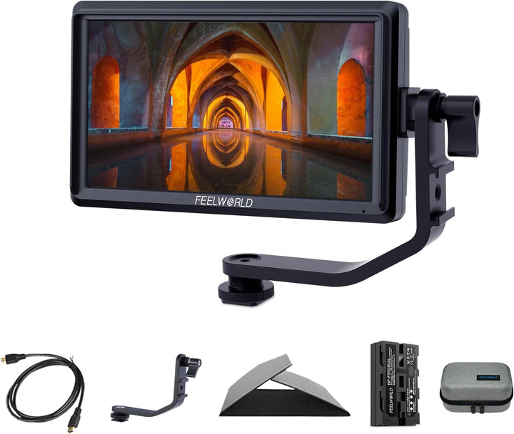 Feelworld S55 5.5 Zoll DSLR Kamera Field Monitor Small Full HD 3DLUT 1920x1152 IPS Peaking Focus Vid