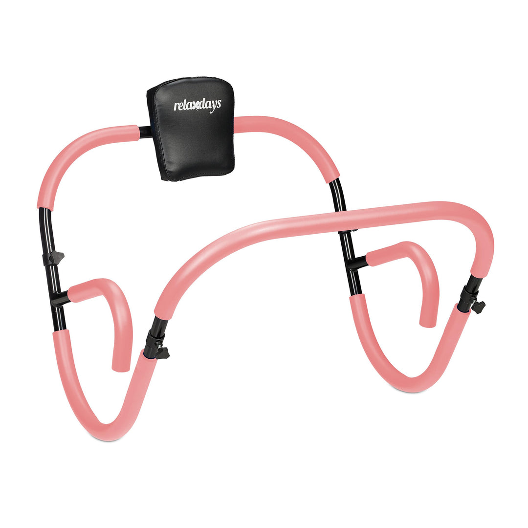 Relaxdays Bauchtrainer AB Roller, Bauchmuskeltrainer, faltbar, HxBxT: 66 x 70 x 70 cm, Sixpack Fitne