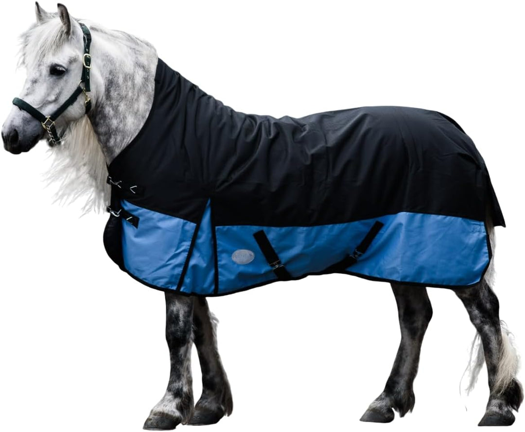 Pferdedecke 1200D High Neck 50g, 100g, 200g Weidedecke Winterdecke Regendecke Turnout : 100g Black/B