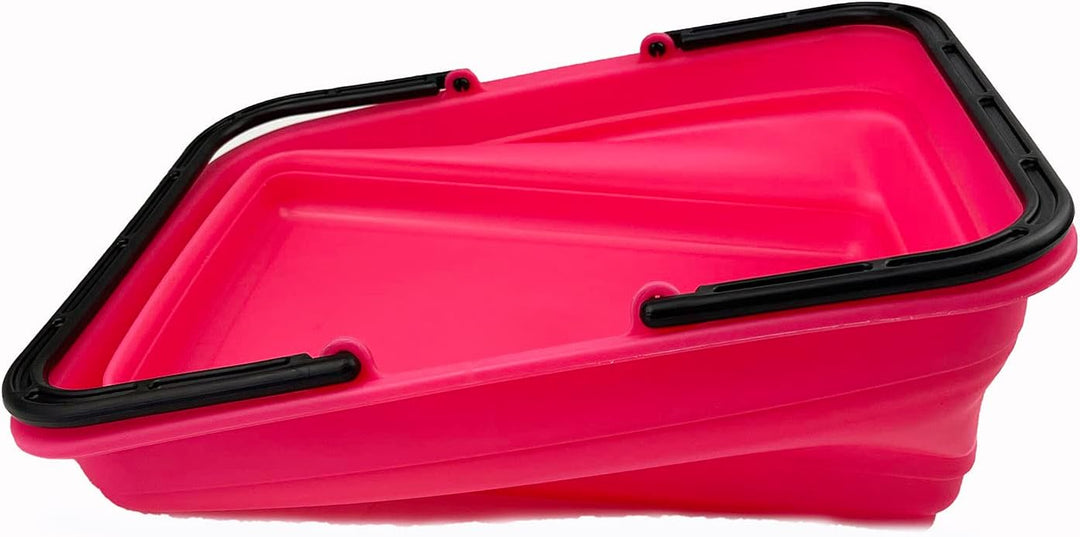 SAMMART 8L Zusammenklappbarer Korb mit Griff – Tragbarer Outdoor-Picknickkorb/Krater – Faltbare Eink