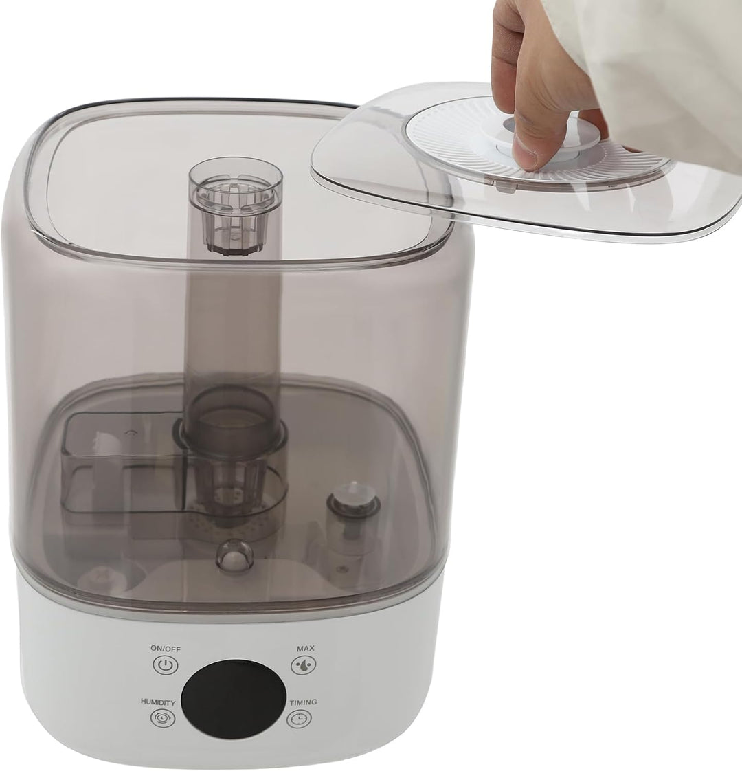 Luftbefeuchter 5L mit Fernbedienung, Luftbefeuchter Schlafzimmer 300ml/h, Air Humidifier mit 360° Dü