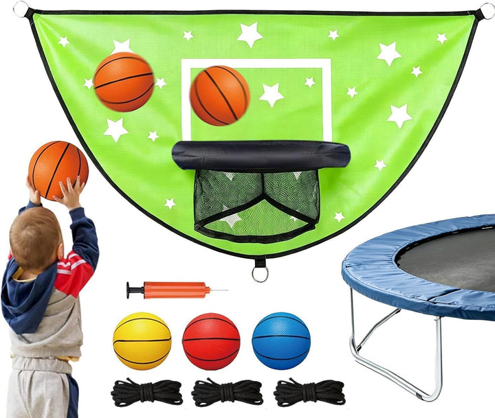 Generisch Trampolin-Basketballkorb - Hüpf- und Dunking-Spiel für Kinder,Trampolin Basketball Set | f