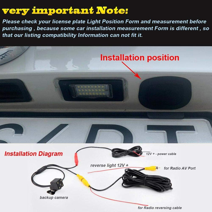 Wasserdicht Nachtsicht Super HD Rückfahrkamera Ersatz für BMW X1 X5 X6 X318i 20i 25i x28ix/BMW X5 e7