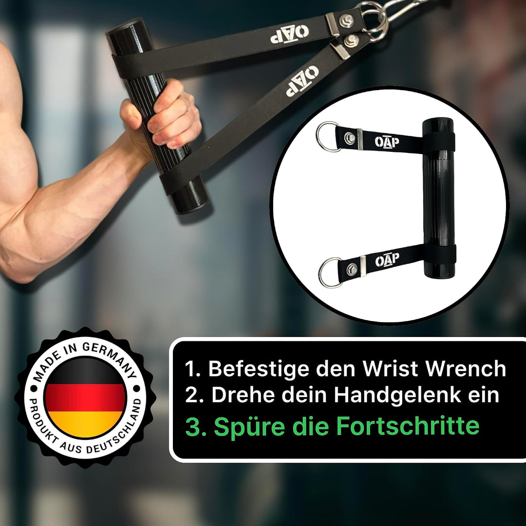 OAP Armwrestling Wrist Wrench I Trainingsgerät für Kabelzug I 100% Made in Germany I Hand &amp; Fingertr