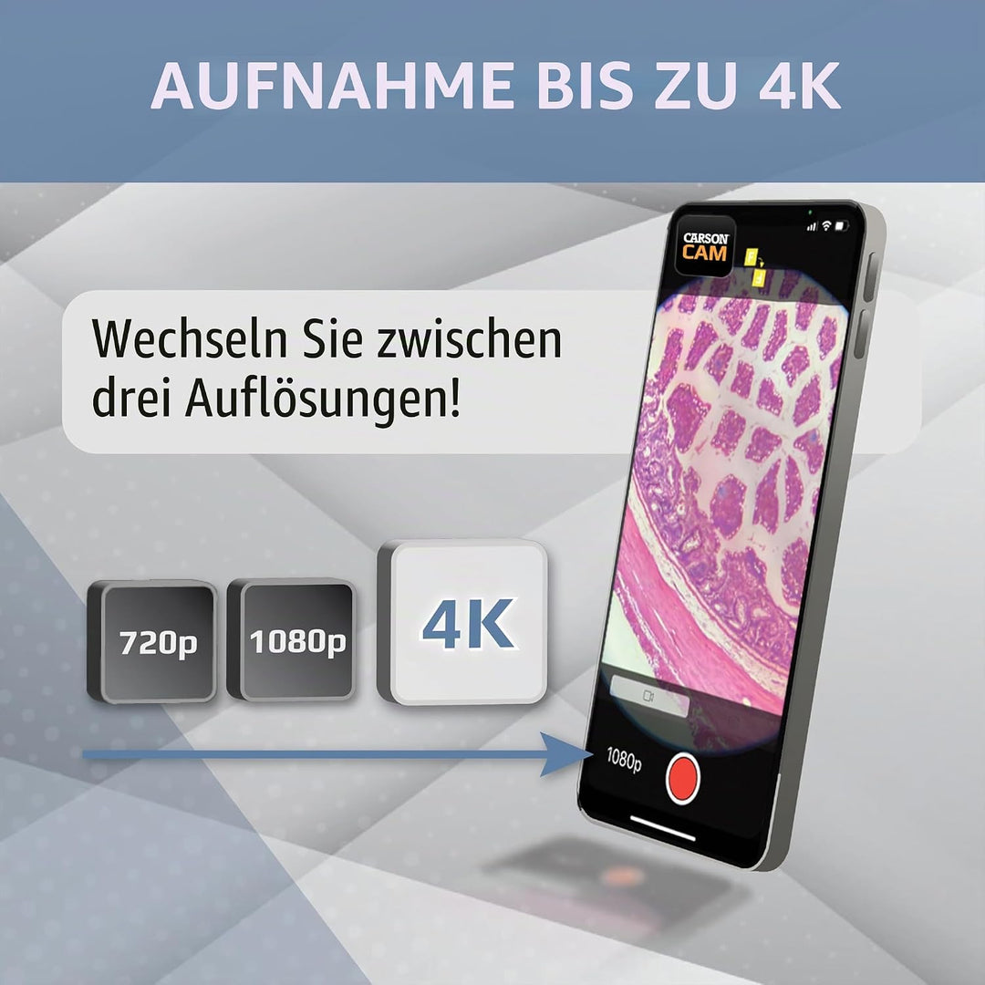 Carson MicroBrite Plus 60x-120x LED Taschenmikroskop mit asphärischem Linsensystem (MM-300) Single,