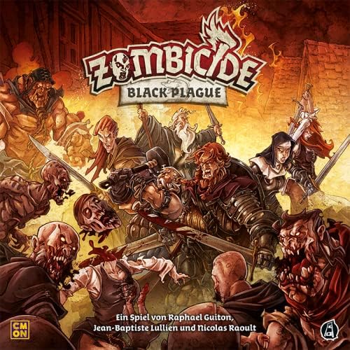 CMON, Zombicide: Black Plague, Grundspiel, Kennerspiel, Dungeon Crawler, 1-6 Spieler, Ab 14+ Jahren,