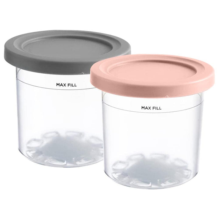 Creami Behälter für Ninja Creami, 2/4 Stück Creami Pint mit Deckel, Auslaufsichere Eisbehälter Eiscr
