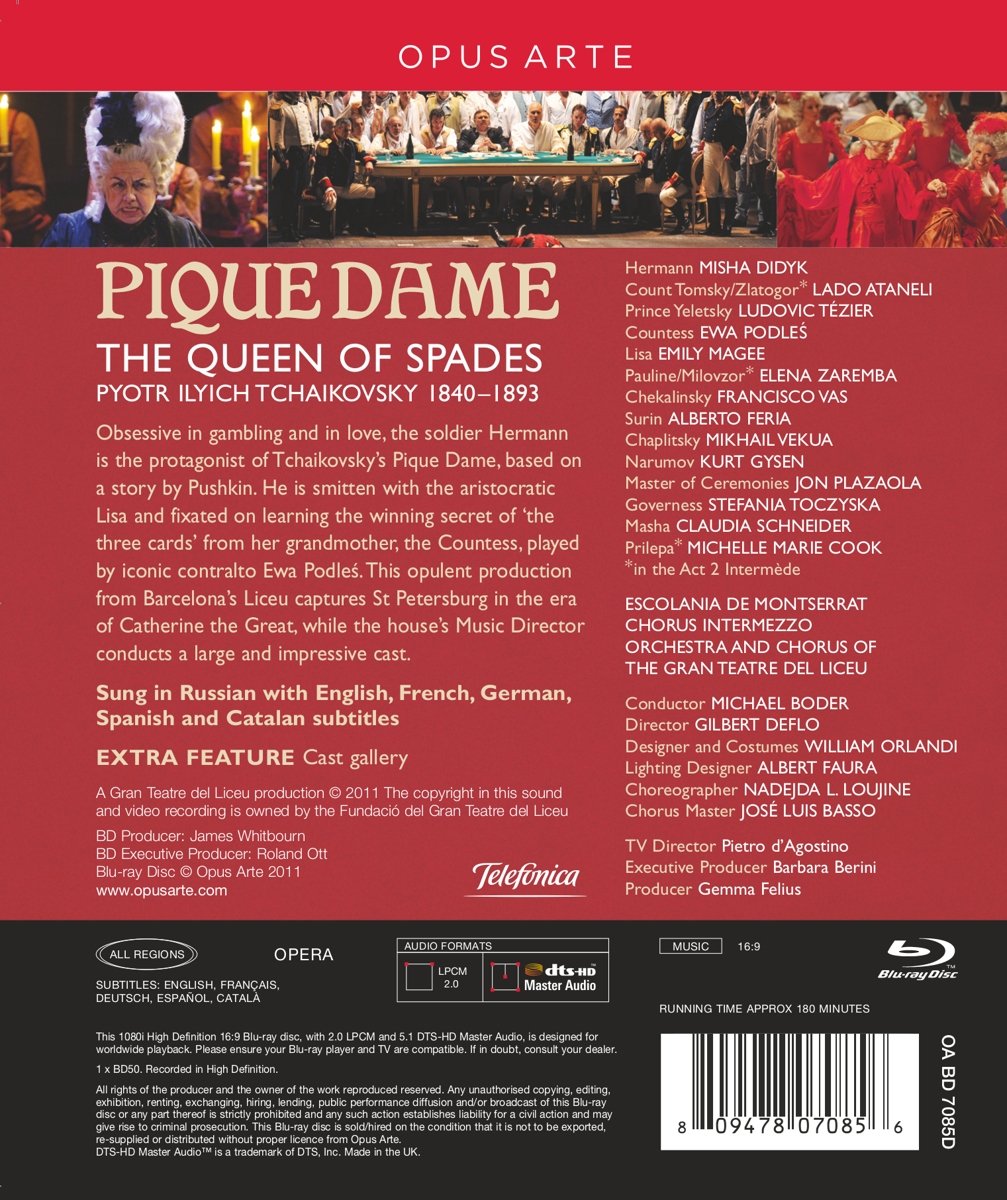 Tschaikowsky: Pique Dame, Blu-ray