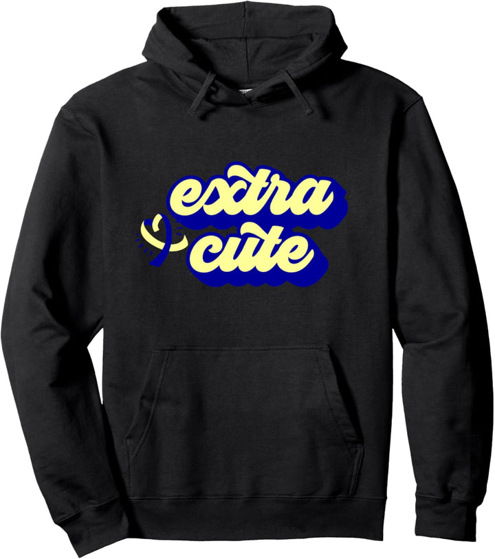 EXTRA NETT Fun Down Syndrom Bewusstseinsspaziergang Meme Pullover Hoodie