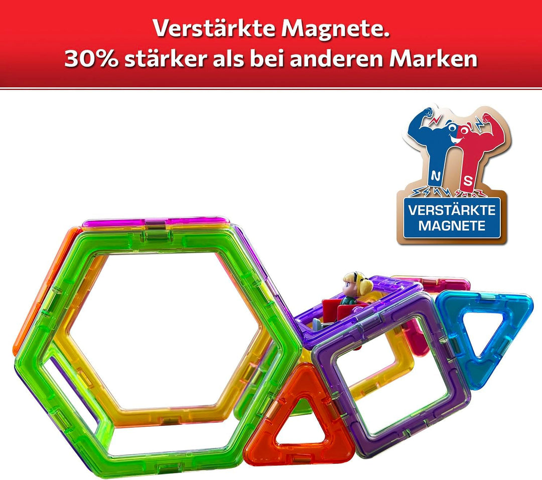 MAGNIKON Magnetische Bausteine, Magnetsteine MK-40 Das Mondauto, 40 Teile, Magnetbausteine Fahrzeuge