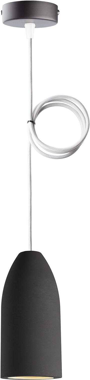 Buchenbusch urban design Betonlampe dark edition 7,5 x 16 cm, Deckenlampe einflammig, LED Pendelleuc