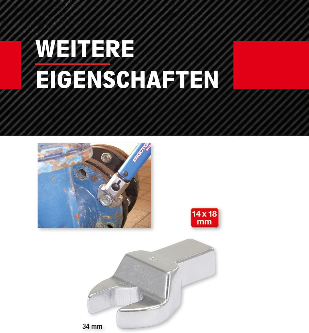 KS Tools Einsteck Maulschlüssel 4 x 18 mm 516.2234 I Verchromter Schraubenschlüssel, 6 Kant Profil I