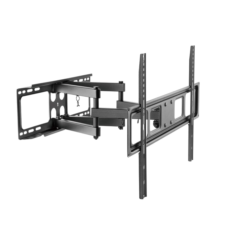 PureMounts TV Wandhalterung, neigbare und schwenkbare Universal Halterung für 32-70 Zoll Flach & Cur