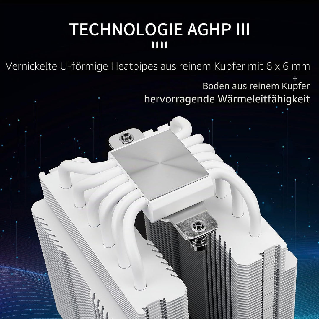 Thermalright Peerless Assassin 120 White ARGB CPU-Luftkühler, 6 Heatpipes, zwei 120-mm-TL-C12W-S-PWM
