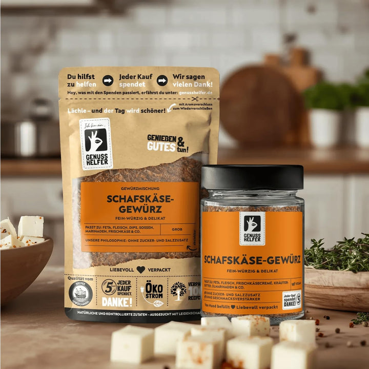 Bremer Gewürzhandel Schafskäse Gewürz, gerebelt, perfekt zum Kochen für Käse- und Tomatenspeisen, le